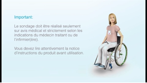 The steps to follow for intermittent self-catheterization in the girl in a wheelchair