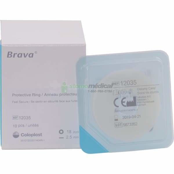 Anneau protecteur Brava 18 mm mince 2.5 mm à l’unité Anneaux Coloplast