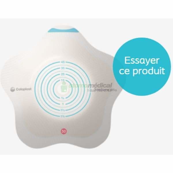 Collerette Sensura Mio Click 50mm - Concave - À découper 10-45mm à l’unité Collerette concave Coloplast