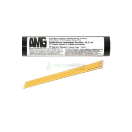 Nitrate d’argent sur applicateur pqt/100 Soins de plaie AMG