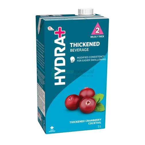 Oasis Hydra+ Canneberge (12 x 1L) - IDDSI 2 et IDDSI 3 boissons épaissies Lassonde