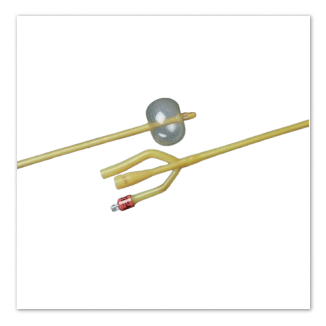 BARDEX® Lubricath Catheter Foley Survey Coudé 16FR 5cc, 3 way (BT/12)