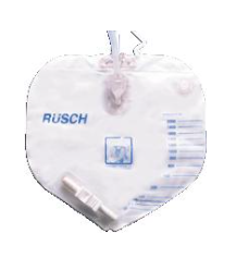 Sac de nuit avec valve anti-reflux stérile Rusch - Code RUS 390000
